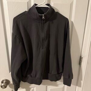 GAP Women's Black Half-Zip Sweatshirt